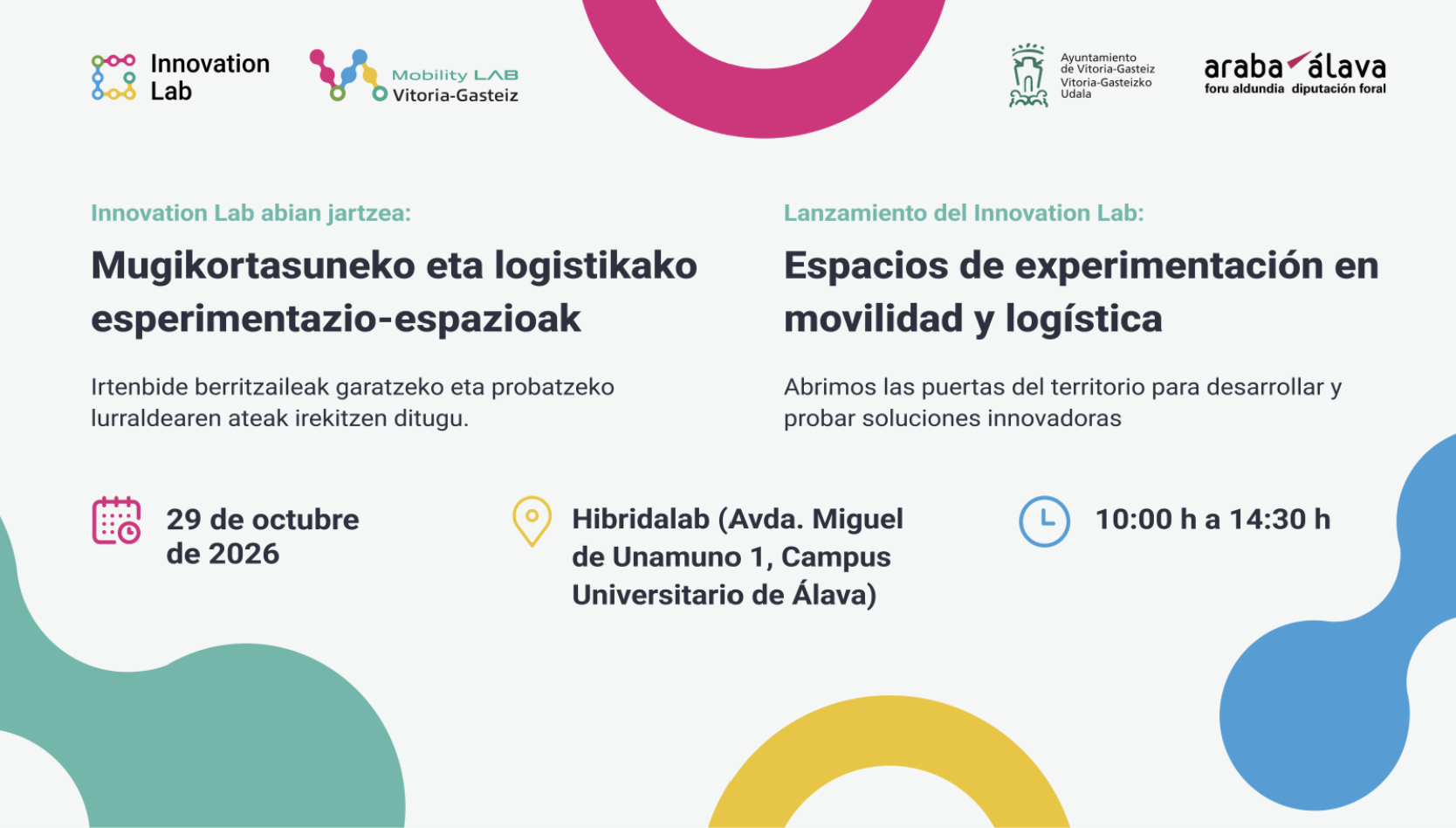 Mobility Lab-ek Innovation Lab abiarazi du, Vitoria-Gasteiz eta Araba mugikortasunean eta logistikan benetako esperimentaziorako zabaltzeko